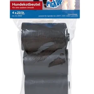 Sonderaktion Sparpaket 2 x 4 x 20 Stück Trixie Hundekotbeutel schwarz Hygiene